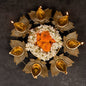 Golden Metal Lotus Shaped Urli Diya