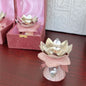 Lotus Diya in Silver and Resin