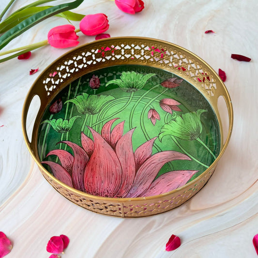 Metal Pichwai Tray